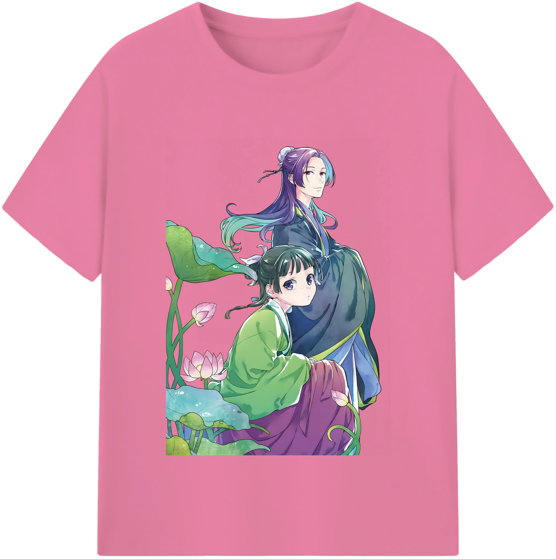 （画像用） 薬屋のひとりごと The Apothecary Diaries 綿100％半袖Tシャツ（フロントプリント）